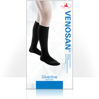 SILVERLINE SUPPORT SOCK MEN SMALL