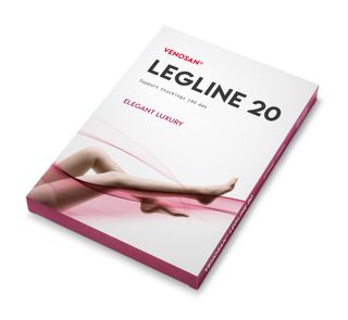 LEGLINE 20 PANTYHOSE AT SMALL BLACK