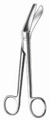 BANDAGE SCISSORS 17CM SAW EDGE