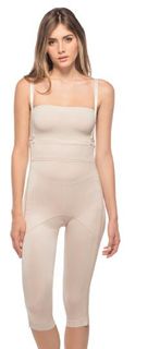 BELOW KNEE TWO ZIPPERS GIRDLE BEIGE M