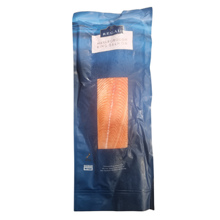 SALMON FILLET SKIN ON BONE OUT FRESH VAC PACK REGAL