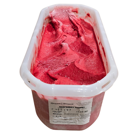 SORBET RASPBERRY GELATO ROMA 4 LITRE
