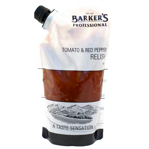 TOMATO & RED PEPPER RELISH 1kg BARKERS
