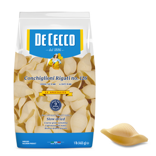 PASTA CONCHIGLIONI RIGATI LARGE SHELL 500gm DECECCO