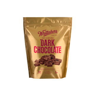 CHOCOLATE COUVERTURE DARK 50% PIPS 2KG WHITTAKERS