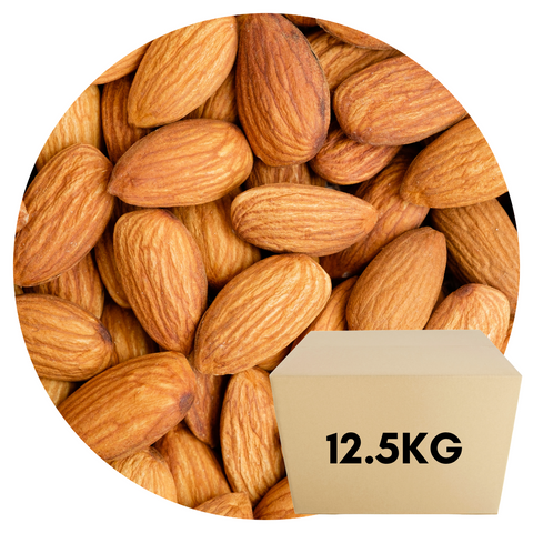 NUTS ALMONDS NATURAL WHOLE 12.5KG BOX