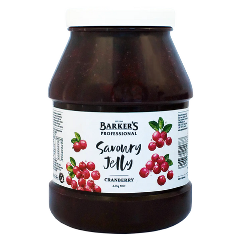 CRANBERRY JELLY 2.7KG BARKERS