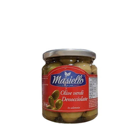 OLIVES GREEN PITTED STANDARD 290g JAR MASIELLO