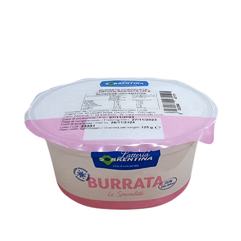 BUFFALO BURRATA MOZZARELLA 125g ITALIAN