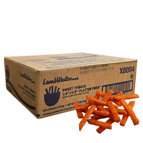 FRIES SWEET POTATO  (KUMARA) 6.8KG LAMB WESTON