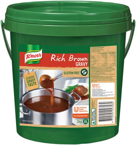 BEEF RICH BROWN GRAVY MIX GLUTEN FREE 6.5KG KNORR