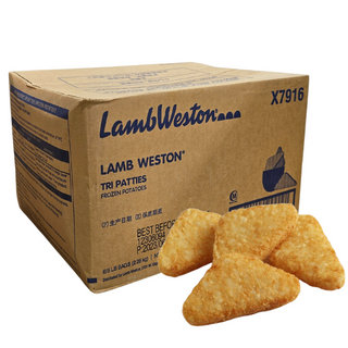 HASH BROWNS TRIANGLE PATTIE 5LB BAG LAMB WESTON