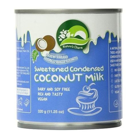 CONDENSED COCONUT MILK SWEETENED VEGAN 320g NATURES CHARM