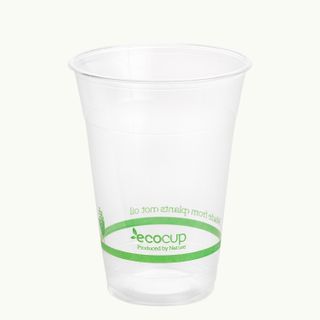 ECO CUP CLEAR GREEN 500ml (50 SLEEVE) ECOWARE