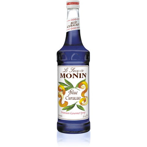 MONIN SYRUP BLUE CURACAO 700ml GLASS