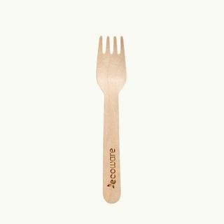 WOODEN CUTLERY 16cm FORK (100 PACK) ECOWARE