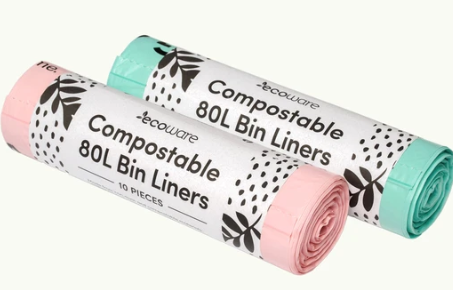 BIN LINER COMPOSTABLE 80 LITRE (10 BAGS) ECOWARE