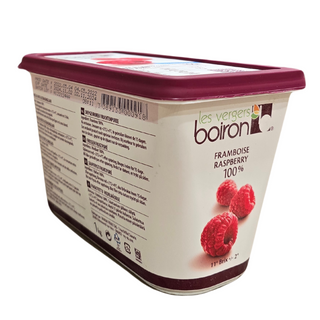 FRUIT PUREE FROZEN RASPBERRY 1KG FRENCH CLEARANCE