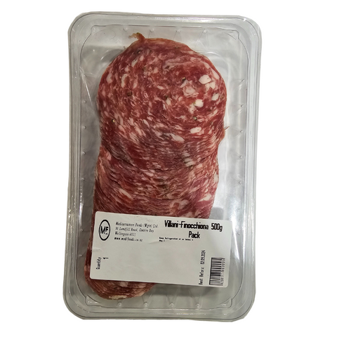 FINOCCHIONA SLICED SALAMI ITALIAN 500g VILLANI