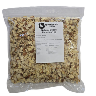 NUTS ALMONDS SLICED NATURAL 1kg