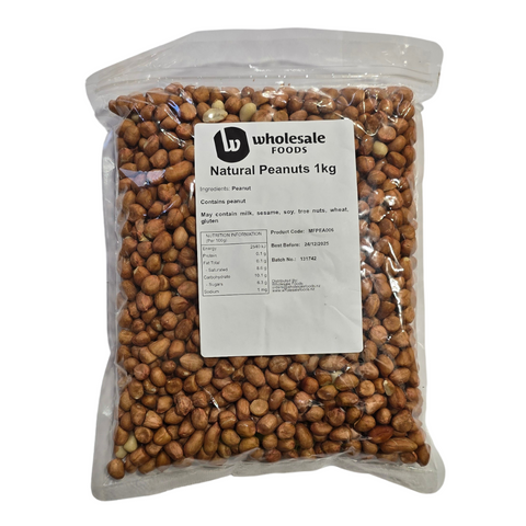NUTS PEANUTS NATURAL RAW 1kg