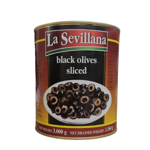 OLIVES BLACK SLICED A10 CAN SPANISH