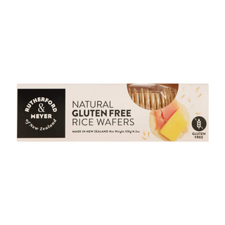 RICE WAFERS NATURAL GLUTEN FREE 120g BOX RUTHERFORD & MEYER