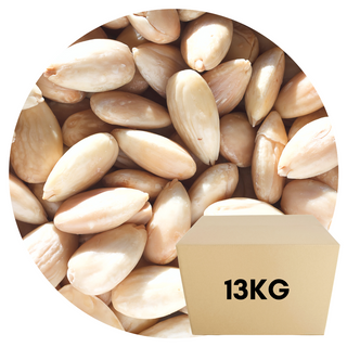 NUTS ALMONDS WHOLE BLANCHED 13KG BOX