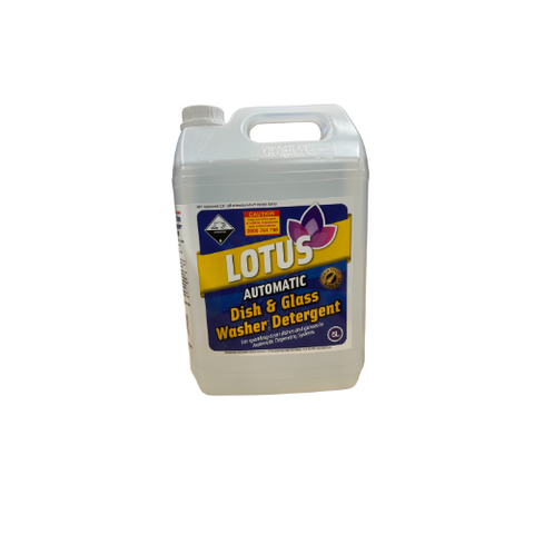 DISHWASHER AND GLASS DETERGENT 5 LITRE LOTUS