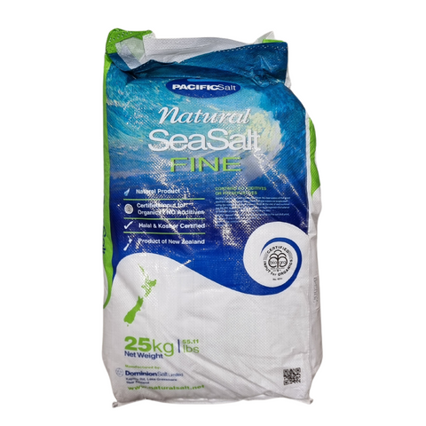 SALT FINE NATURAL SEA 25kg PACIFIC (CERTIFIED FOR ORGANIC)