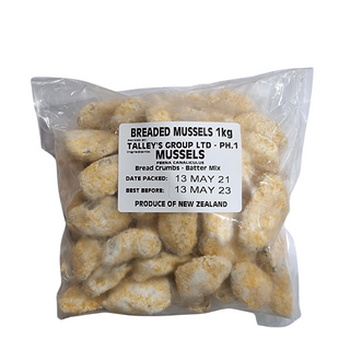 MUSSELS MEAT CRUMBED 1kg TALLEYS