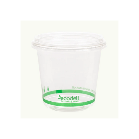 ECOBOWL LID 121mm (50 PACK - FITS 360ml & 500ml) ECOWARE