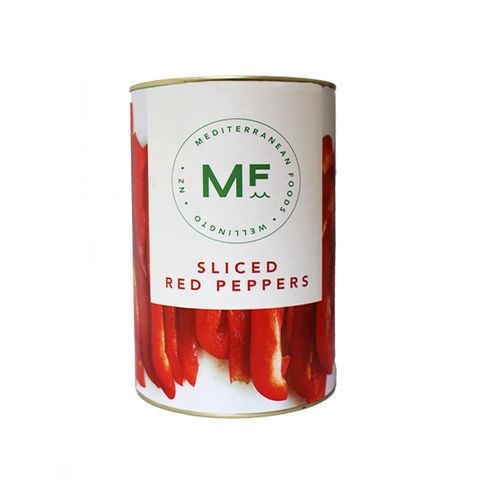 PEPPERS SLICED RED 4.25kg CAN MF BRAND