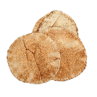 PITA HALF ROUNDS (4.5 x 4inch) WHITE 25 PACK