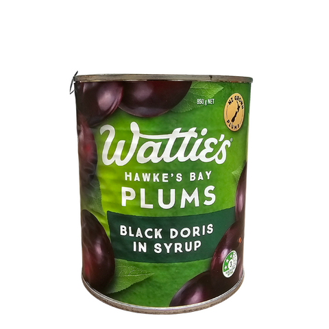 PLUMS BLACK DORIS 850g TIN WATTIES