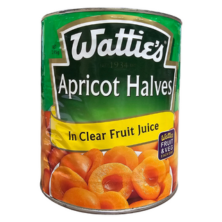 APRICOT HALVES IN JUICE 2.95kg CAN WATTIES