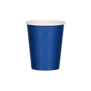 COFFEE CUP SINGLE WALL WAVY NAVY 8oz (50 PACK) INNOCENT PACKAGING