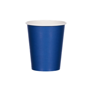 COFFEE CUP SINGLE WALL NAVY 8oz (280ml) (80mm) DECENT PACKAGING (50 PACK)