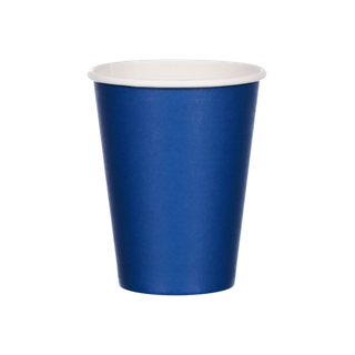 COFFEE CUP SINGLE WALL NAVY 12oz (400ml) (90mm) DECENT PACKAGING (50 PACK)
