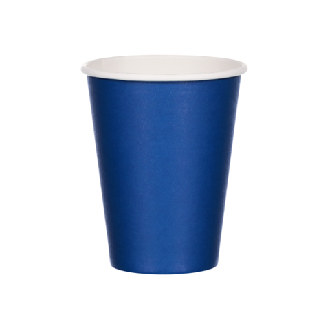 COFFEE CUP SINGLE WALL WAVY NAVY 12oz (50 PACK) INNOCENT PACKAGING