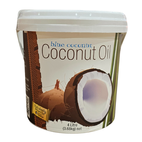 COCONUT COOKING OIL 4 LITRE (3.78kg) BLUE COCONUT