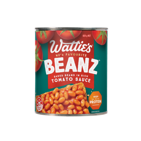 BAKED BEANS IN TOMATO SAUCE 820g WATTIES