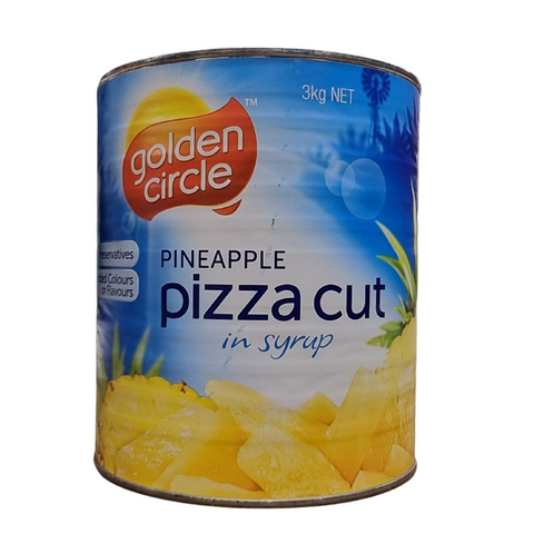PINEAPPLE PIZZA CUT IN SYRUP 3kg GOLDEN CIRCLE