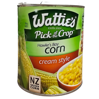 CORN CREAMED 3KG CAN WATTIES