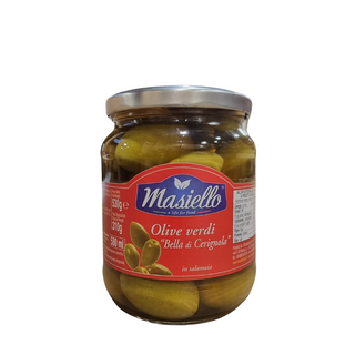 OLIVES GREEN STONE IN CERIGNOLA LARGE 530g MASIELLO
