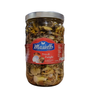 MUSHROOMS MIX IN OIL 1.6kg JAR MASIELLO