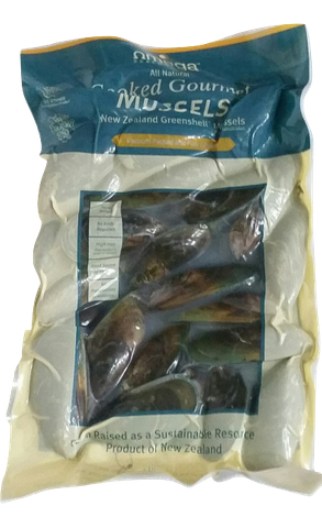 MUSSELS COOKED HEAT OR EAT 1kg OMEGA