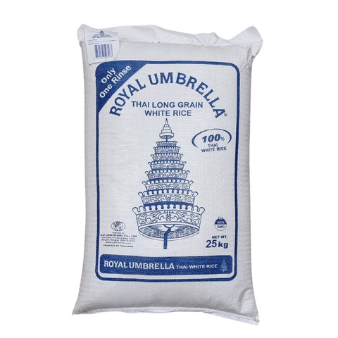 LONG GRAIN WHITE RICE 25KG ROYAL UMBRELLA