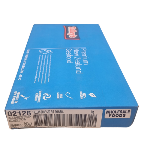BLUE COD FILLETS FROZEN 5KG TALLEYS