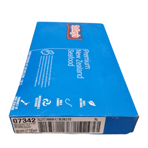 TARAKIHI FILLETS FROZEN 2ND GRADE 5kg BOX TALLEYS